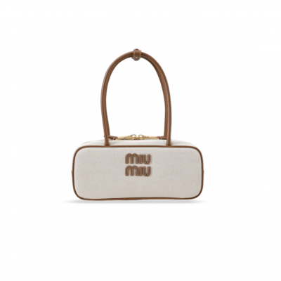 MIU MIU BEAU CANVAS HANDBAG (28*12*9cm)